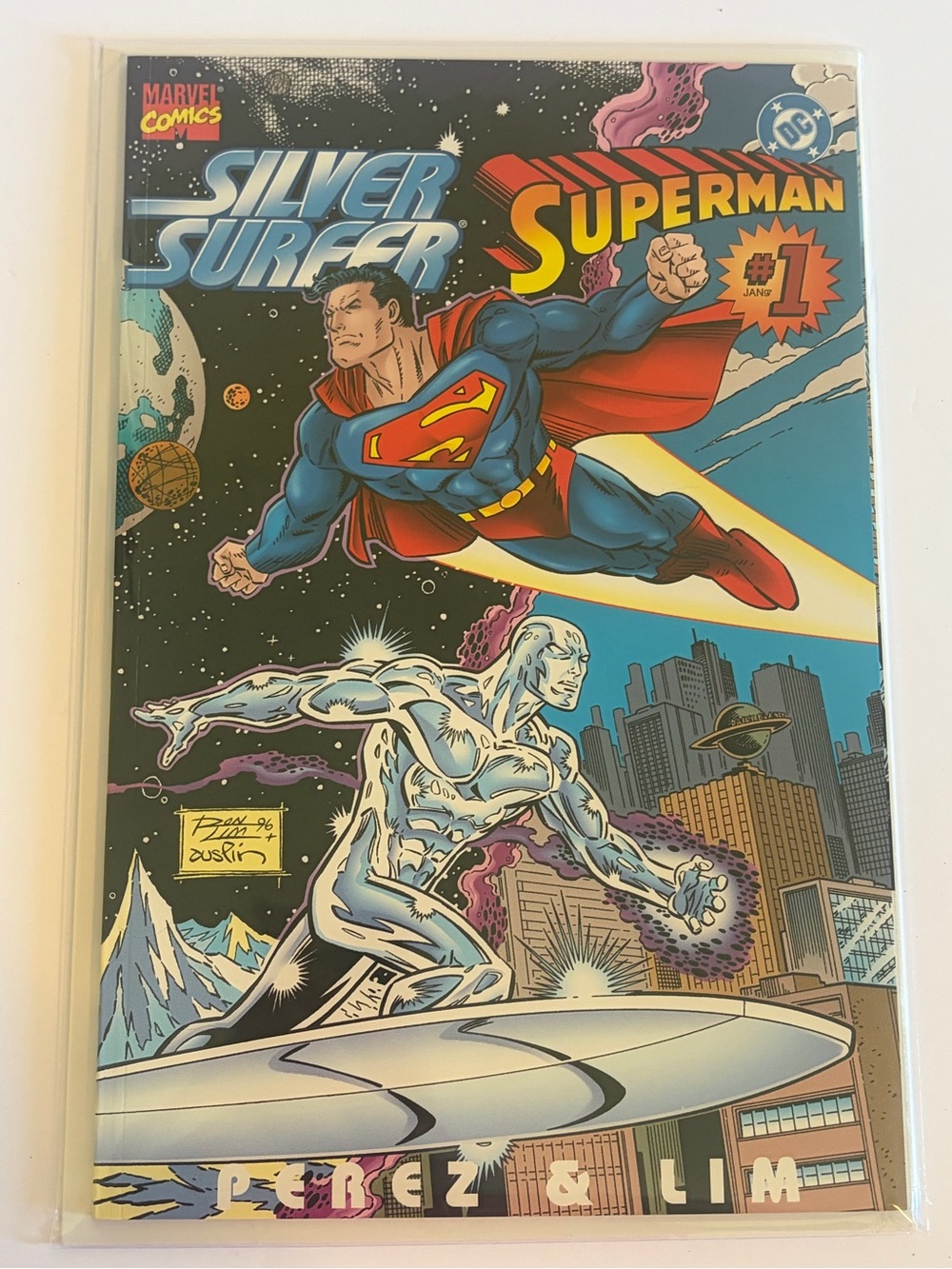 Silver Surfer Superman #1 (VF/NM) One-Shot (DC Marvel 1996)